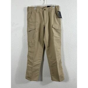 Propper EdgeTec Tactical Pants Womens 14R Khaki‎ Ripstop Cargo Teflon Inseam 32